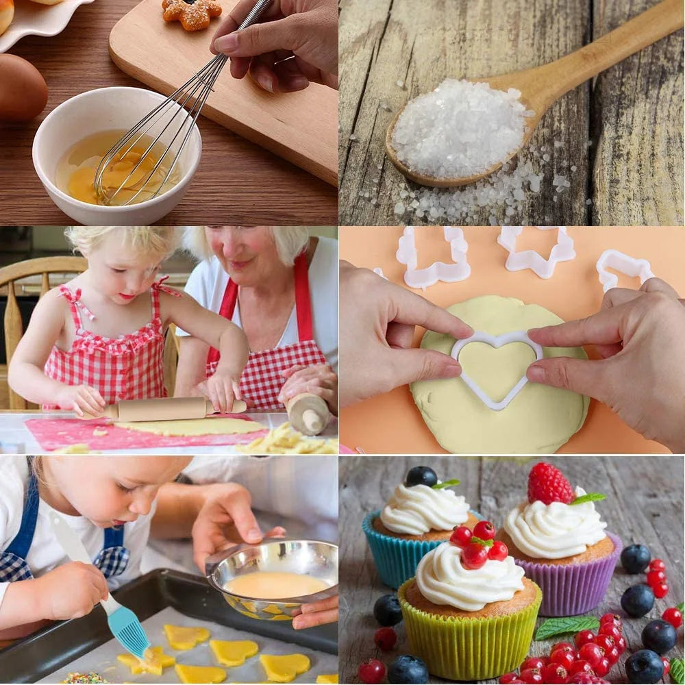 26 Pcs Kids Baking Set with Chef Hat and Apron Y69782