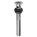 Pewter Grid Lavatory Drain with Overflow G1024
