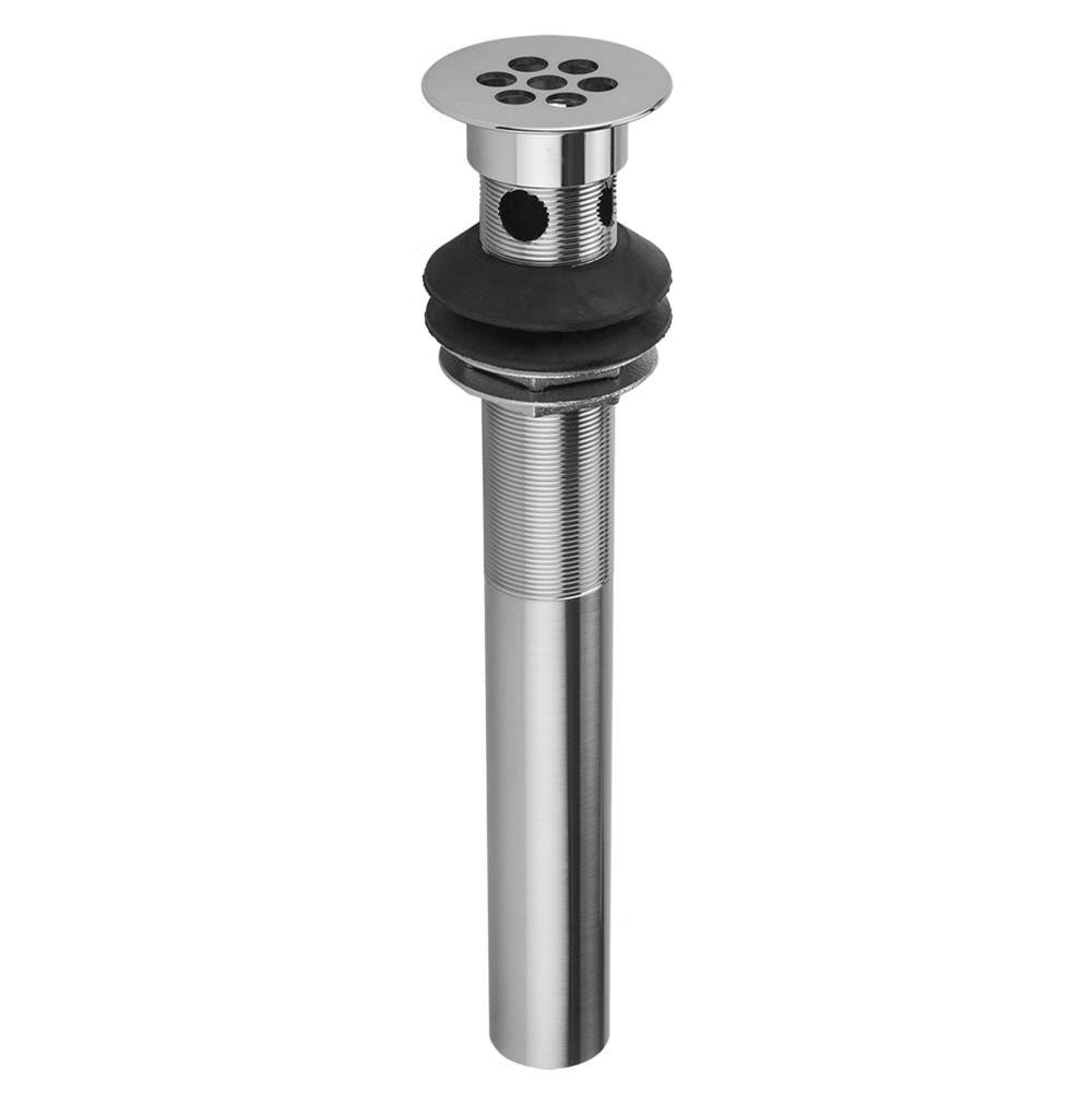 Pewter Grid Lavatory Drain with Overflow G1024