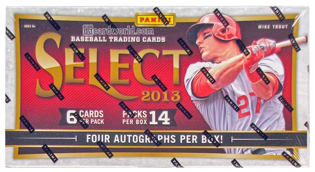 2013 Panini Select Baseball Hobby Box Y292079