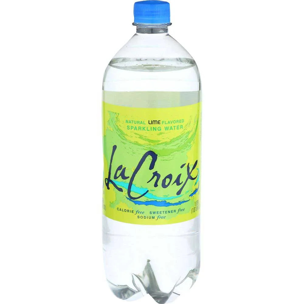 LaCroix Natural Lime Sparkling Water, 1 Liter, 15 per Case R814317