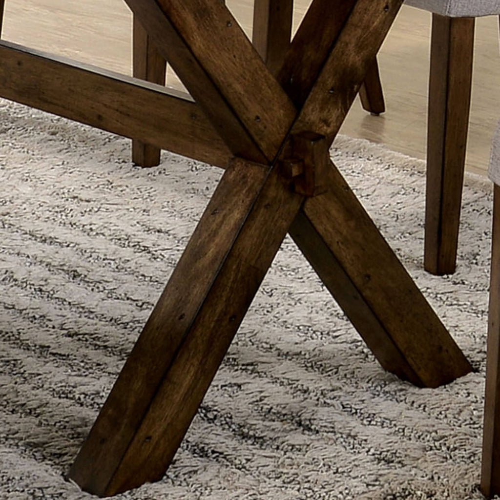 Rustic Walnut Live Edge 70-in Dining Table I112371