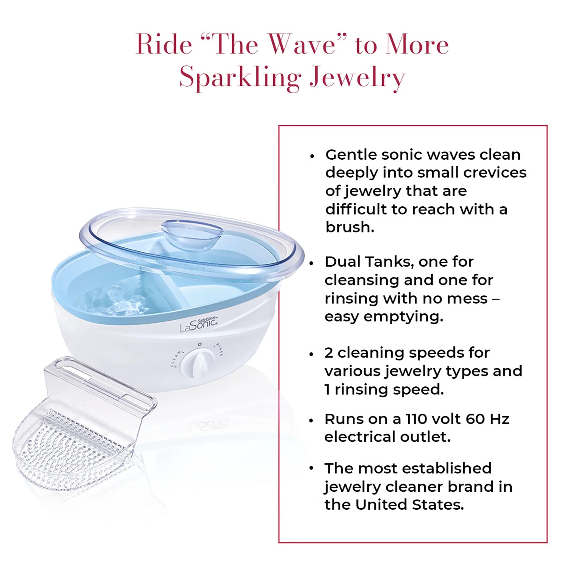 La Sonic Safewave Jewelry Cleaner Machine R7722