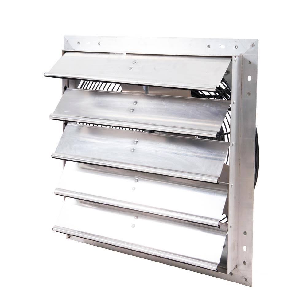 Silver Shutter Exhaust Fan Wall Mounted S8002