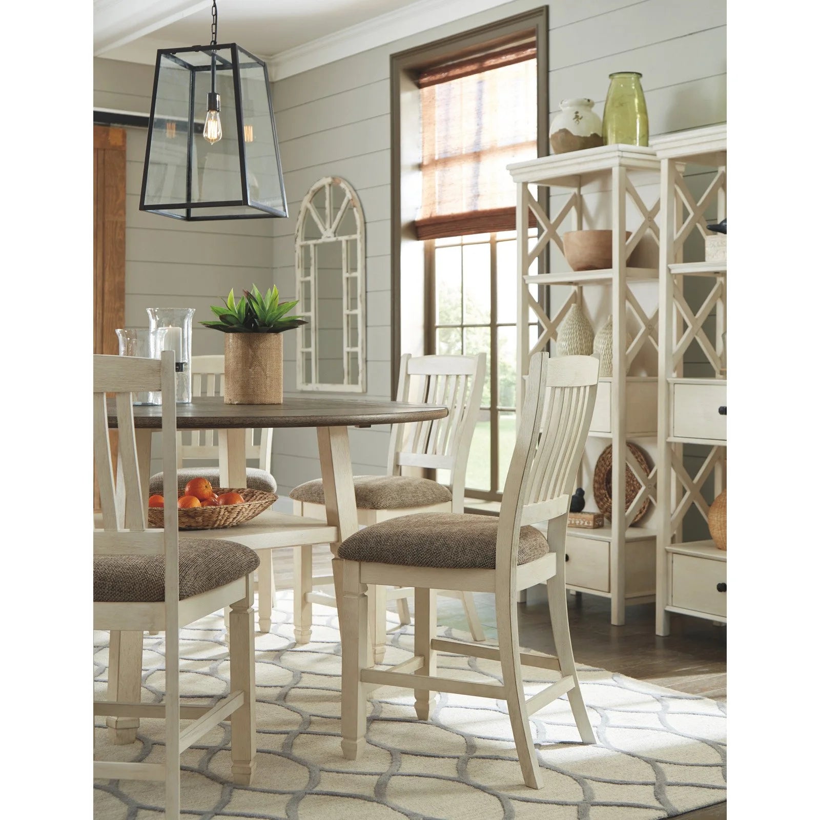 White Drop Leaf Counter Height Dining Table Z416440