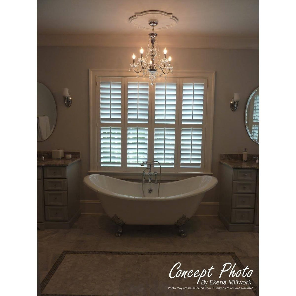 30 3/8x22W x 20 3/4x22H x 1x22P Hand-Painted Ceiling Medallion J2044