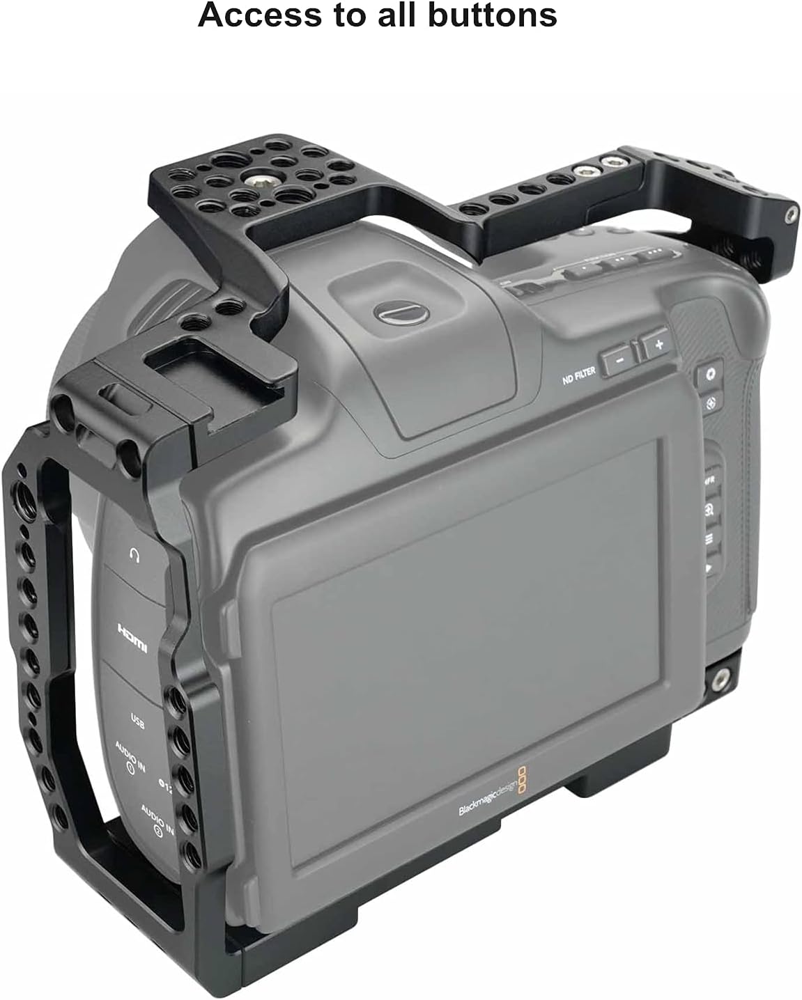 Camera Cage Compatible with BMPCC 6K Pro with Top Handle I778