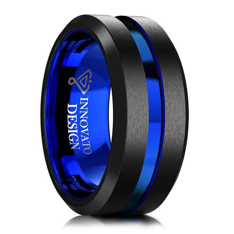 10mm Black Matte Tungsten Carbide Ring I5721
