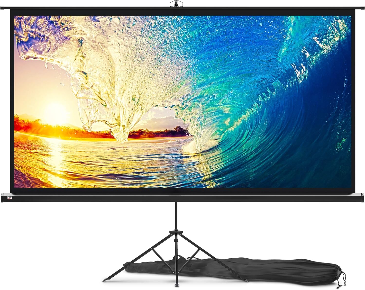 60 inch 16:9 Tripod Projector Screen with Stand and Carry Bag U9156