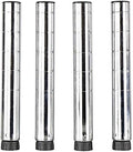 Chrome Wire Shelving Posts, 14''H, Pack of 2 Q4228