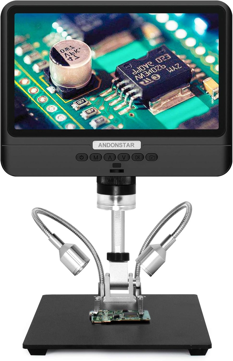 Black 7 inch LCD 1080P Digital Microscope with 200X Magnification L811929