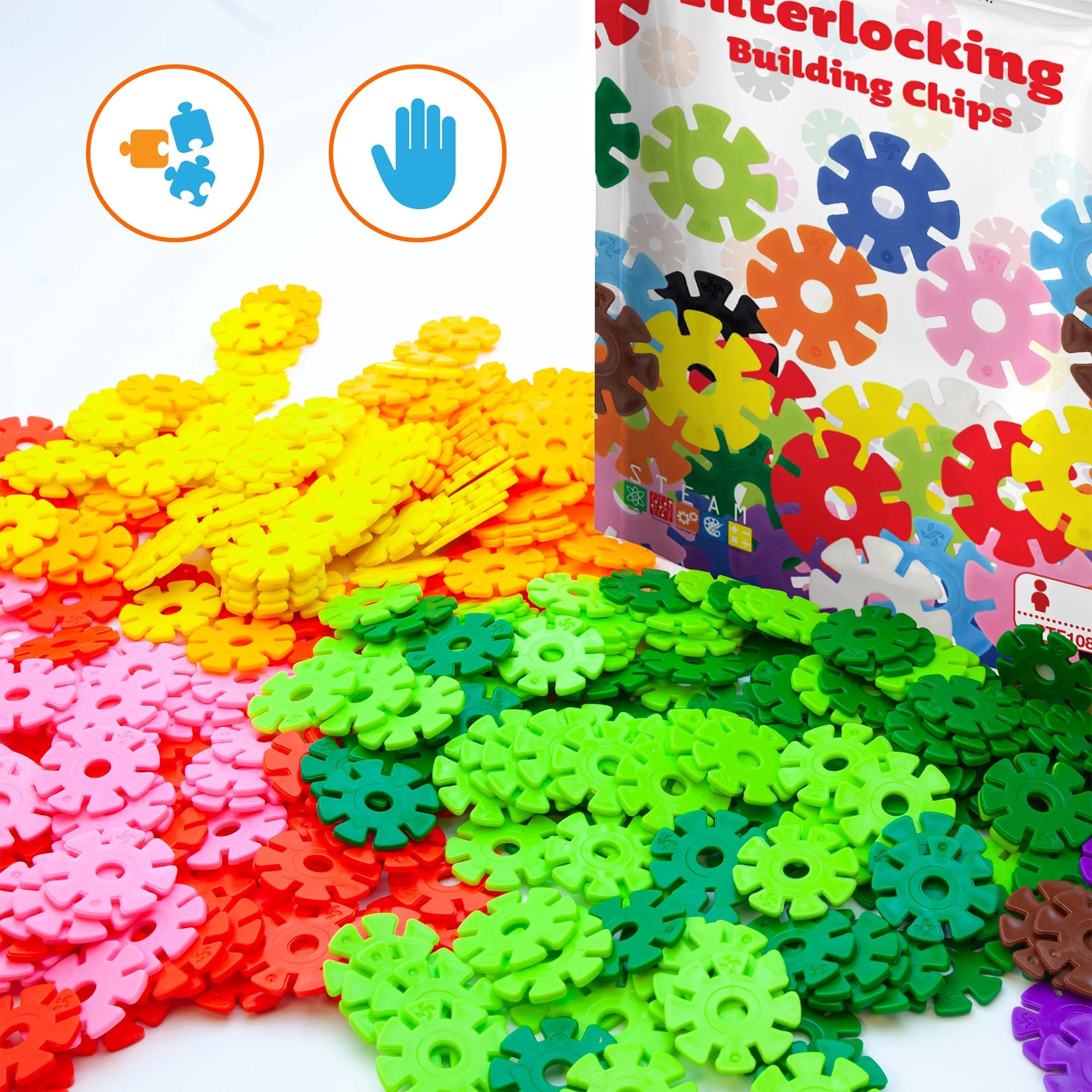 108 Pcs Interlocking Building Blocks X69591