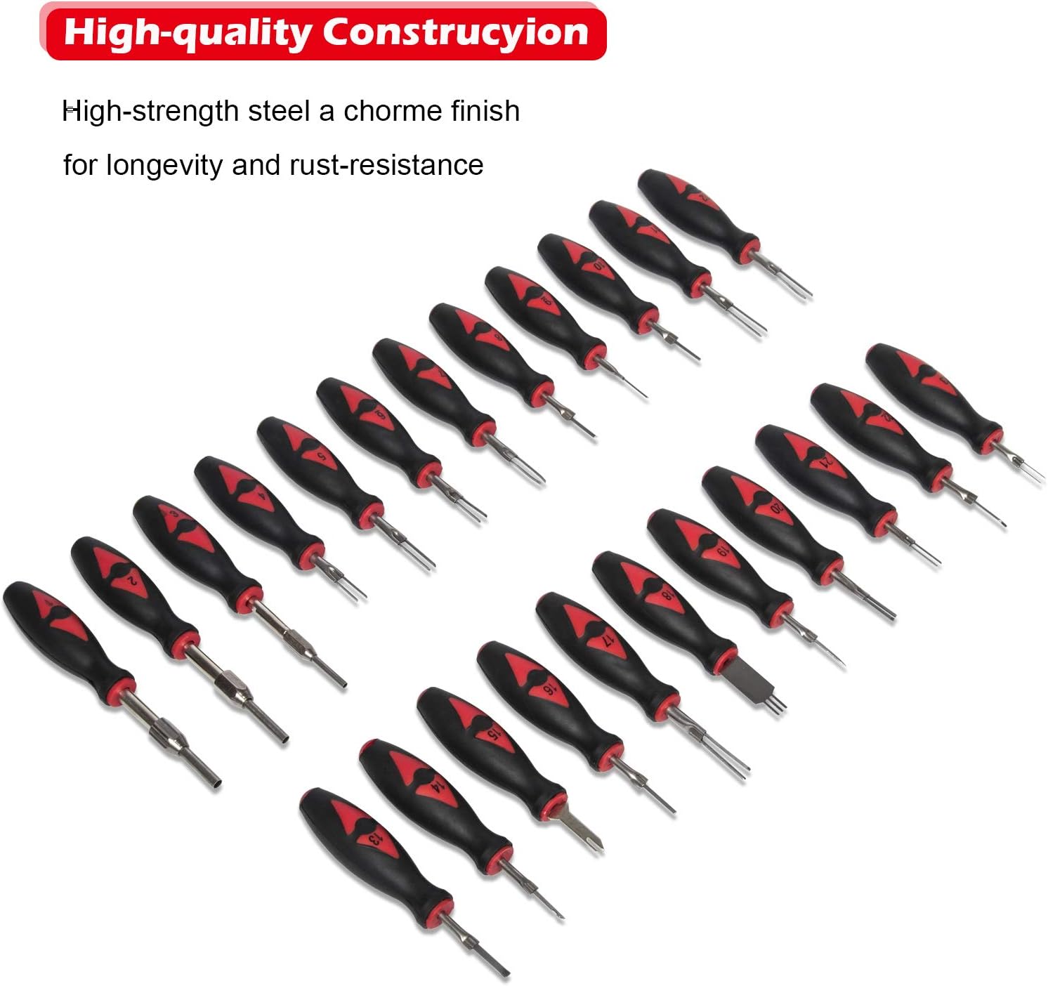 23-Piece Terminal Release Tools Set Electrical Connector Removal Kit N124