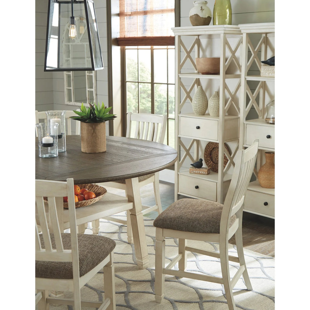 White Drop Leaf Counter Height Dining Table Z416440