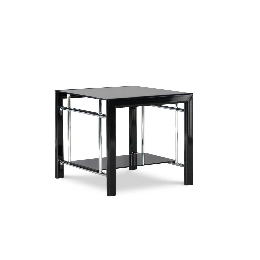 Black Metal End Table X726616