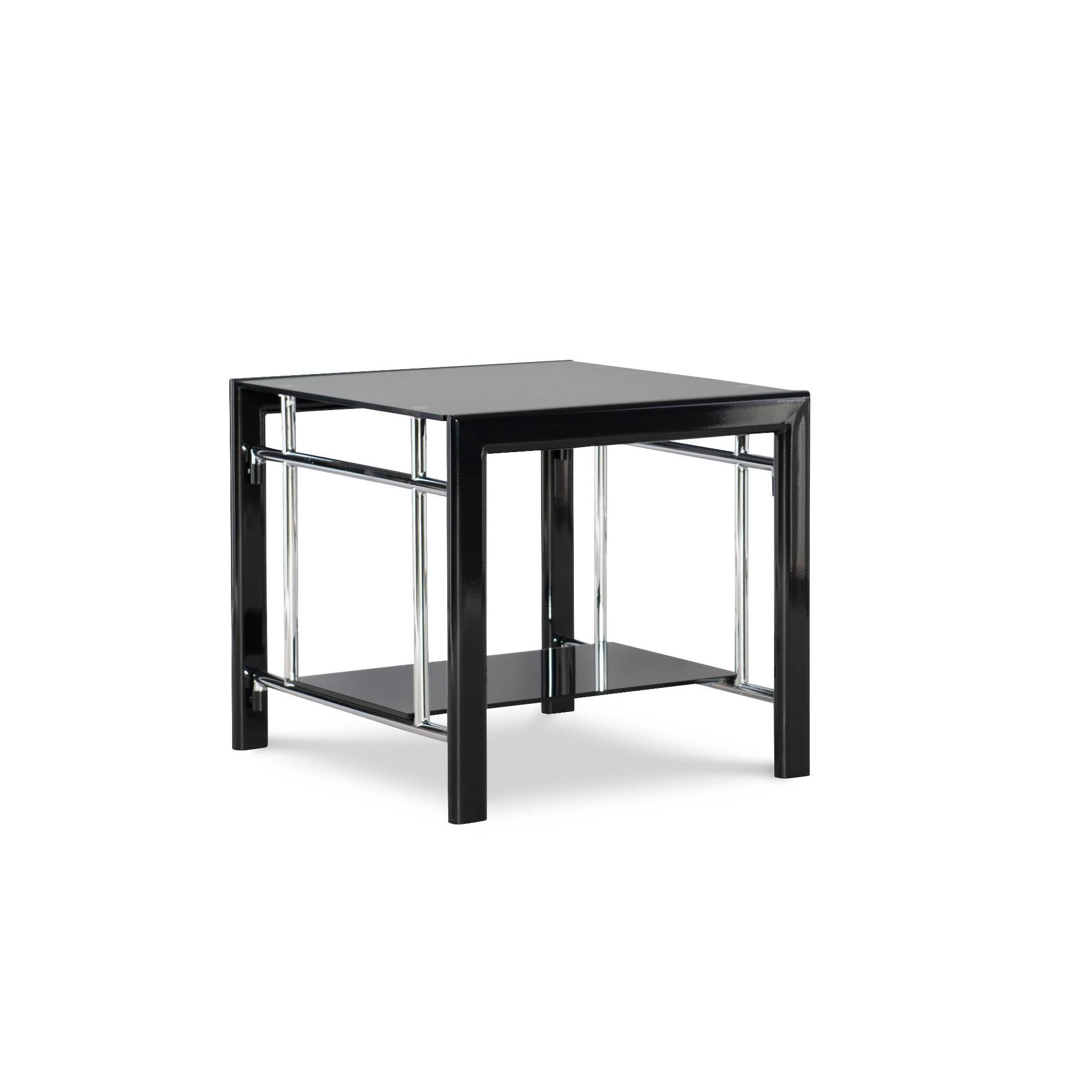 Black Metal End Table X726616