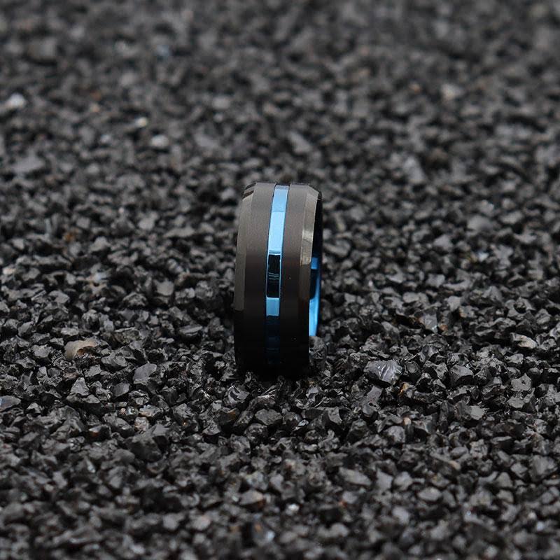 10mm Black Matte Tungsten Carbide Ring I5721