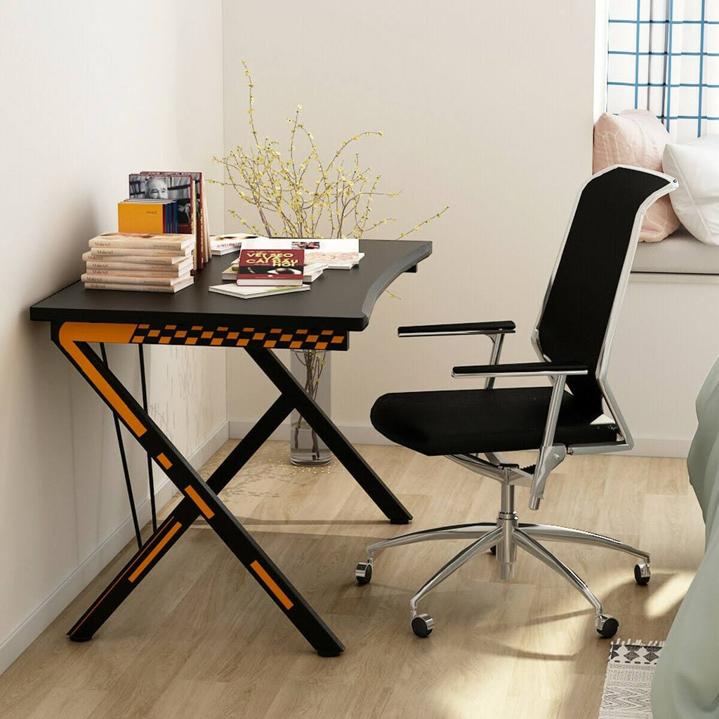 Black Ergonomic Gaming Desk O7302