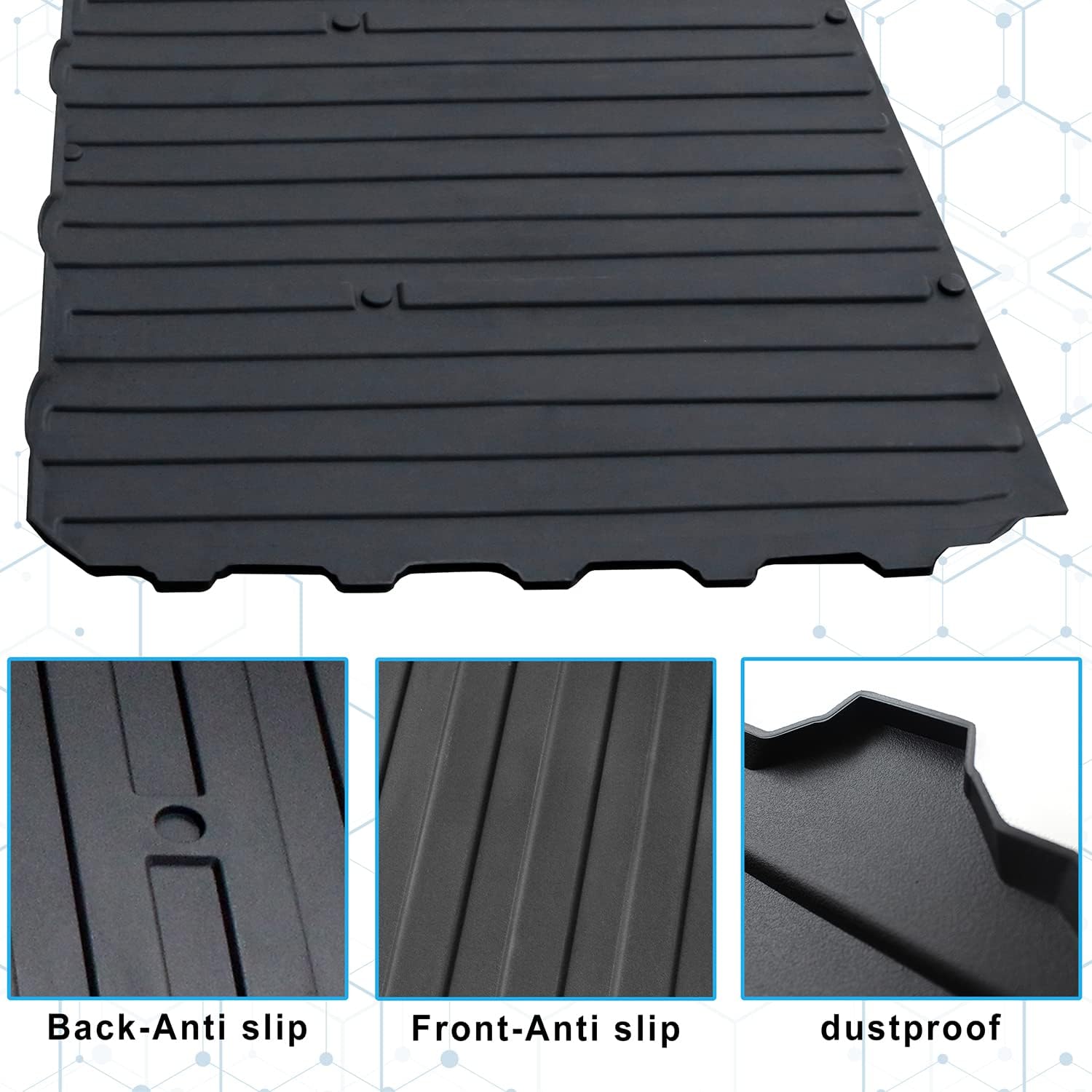 Rubber Bed Mat Liner for Polaris Ranger XP 1000 Crew E275
