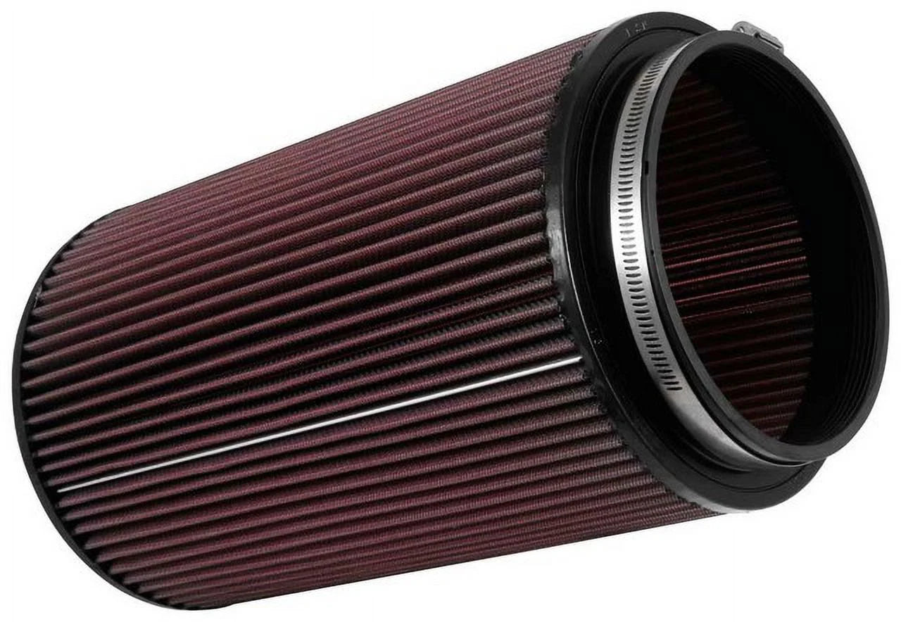 Universal Clamp-On Air Filter, 6 In Flange Diameter, 12 In Height, Round U4198