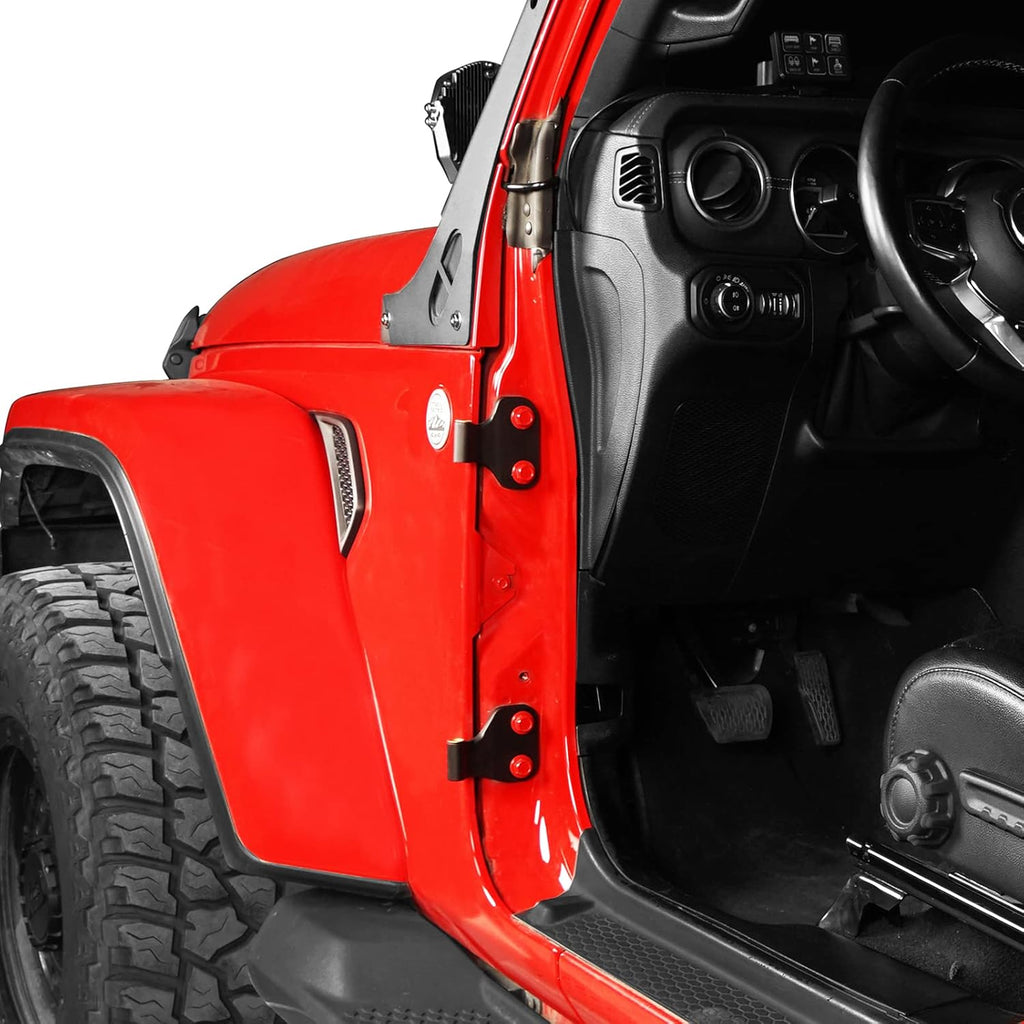 Body Door Hinge Set Compatible with Jeep Wrangler JL 2-Door 2018-2022 (Set of 4 Hinges) Pack of 2 I6370