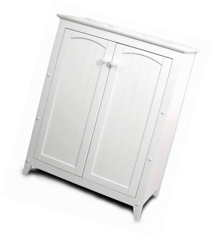 White Double Door Kitchen Cabinet P8314