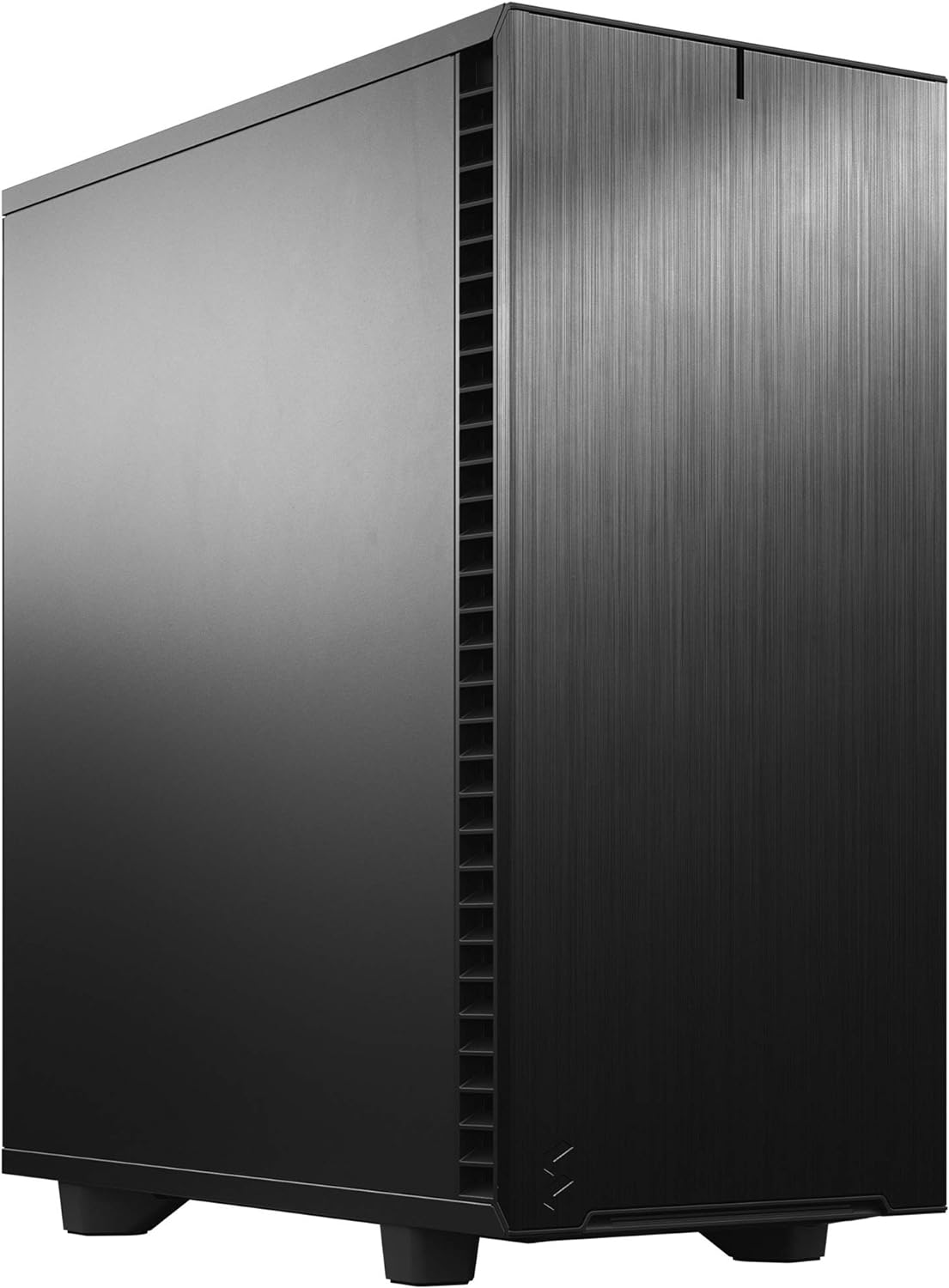 Black Brushed Aluminum/Steel ATX Mid Tower Computer Case H47166