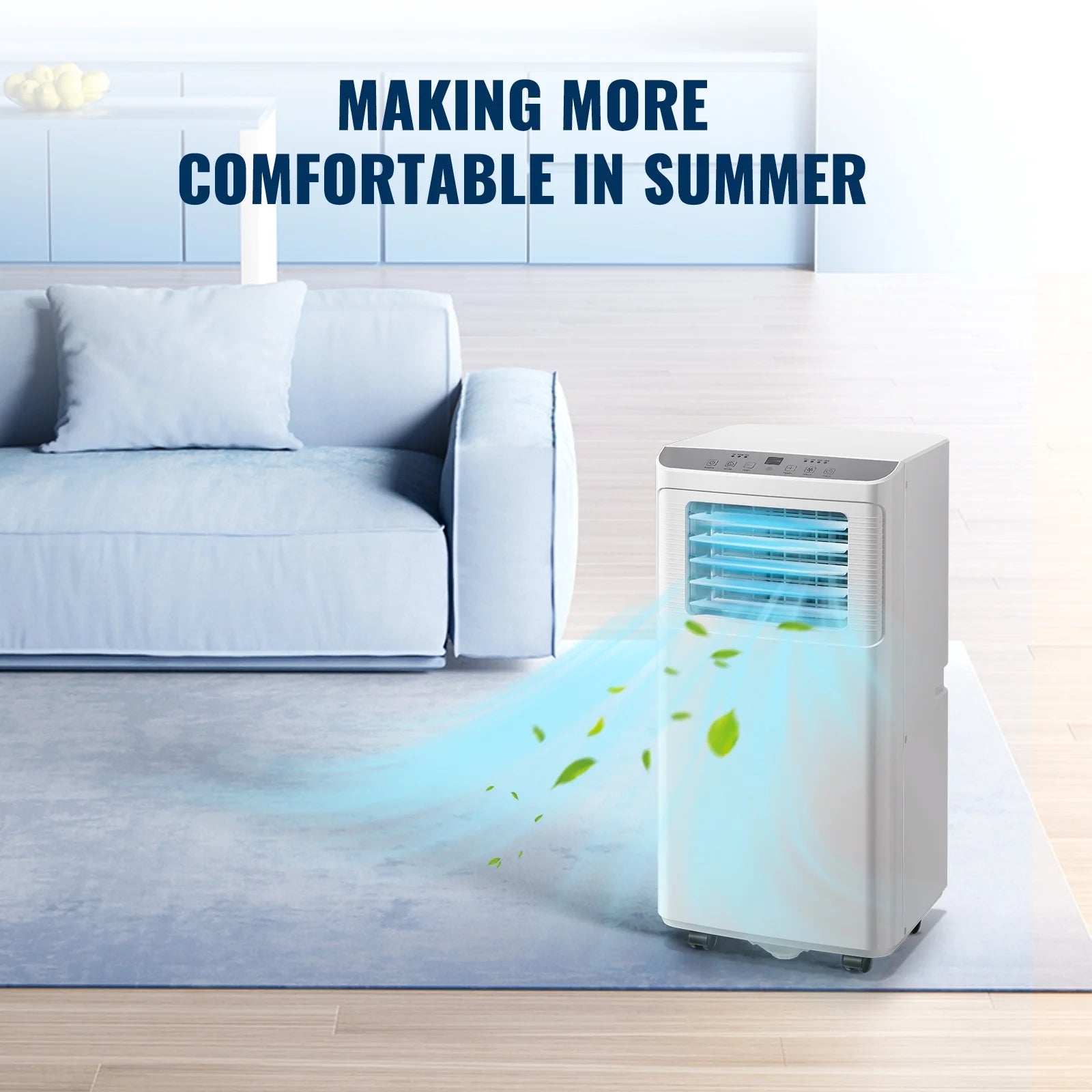 White 8000 Btu Portable Air Conditioner B74201