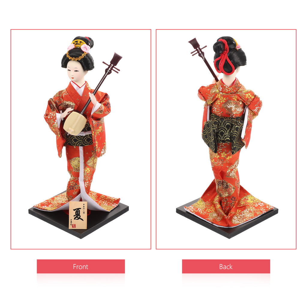Japanese Geisha Ornaments Antique Statue Miniature Dolls G5404