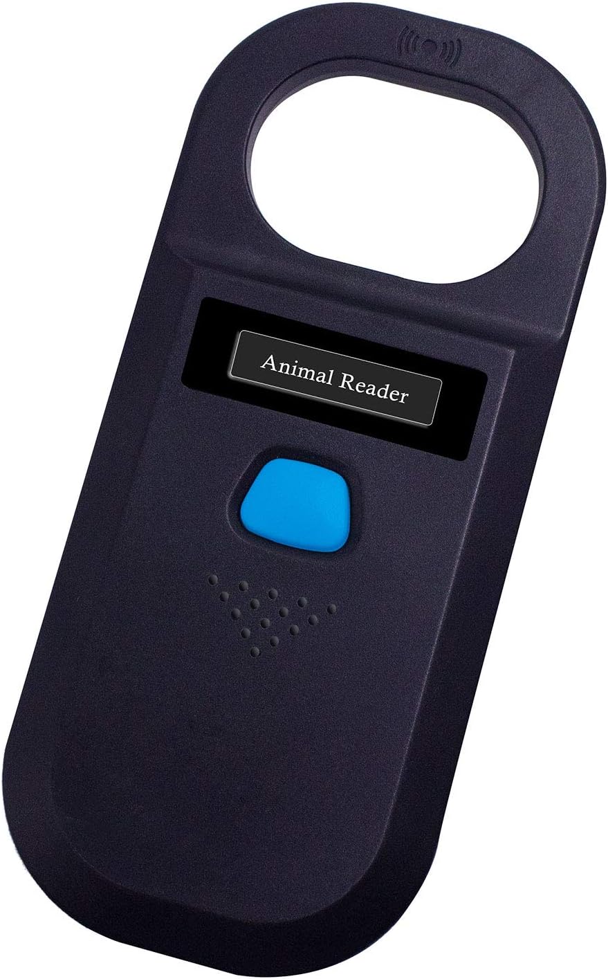 Handheld Pet Microchip Scanner RFID Reader, Black, Pack of 2 R9901