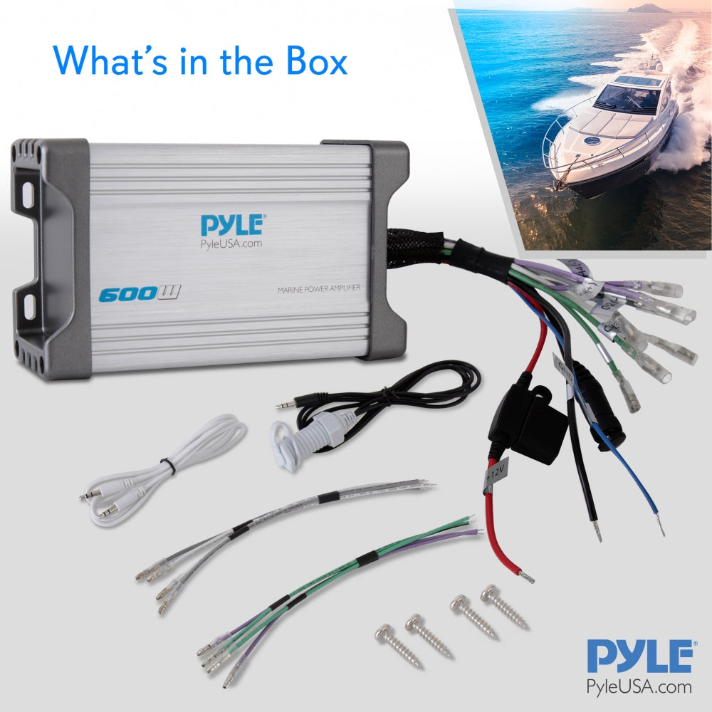 Waterproof 600 W 2 Channel Marine Power Audio Amplifier G653457
