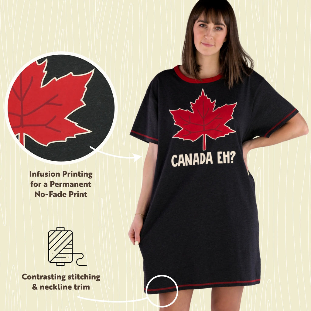 Maple Leaf Animal Designs Sleepshirt V22515