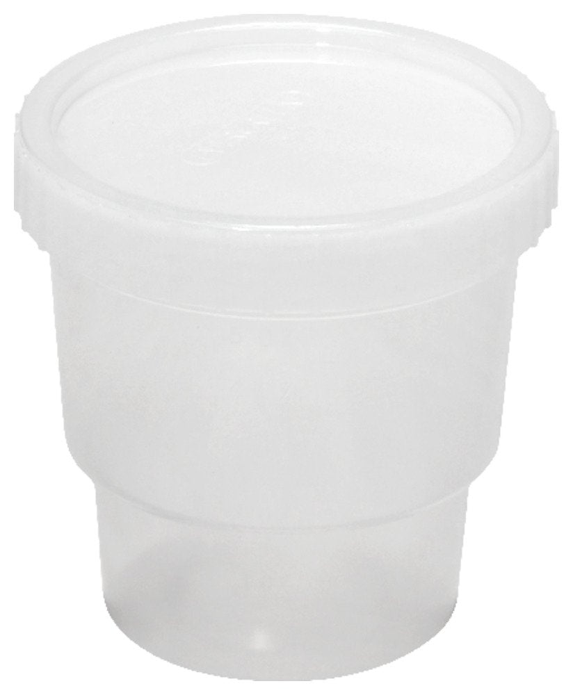 150mL/5oz Polypropylene Specimen Containers with Natural Cap (Pack of 500) P874561
