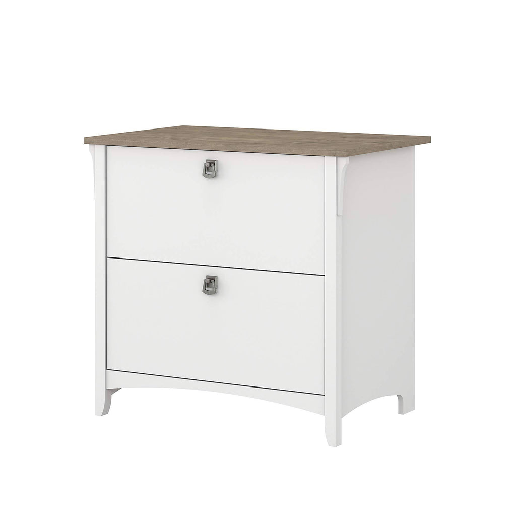 White 2 Drawer Lateral File Cabinet B55854