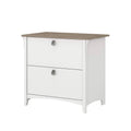 White 2 Drawer Lateral File Cabinet B55854