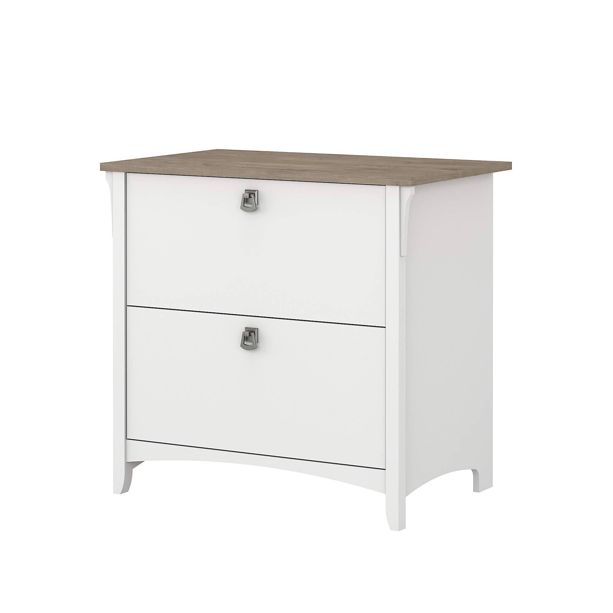 White 2 Drawer Lateral File Cabinet B55854
