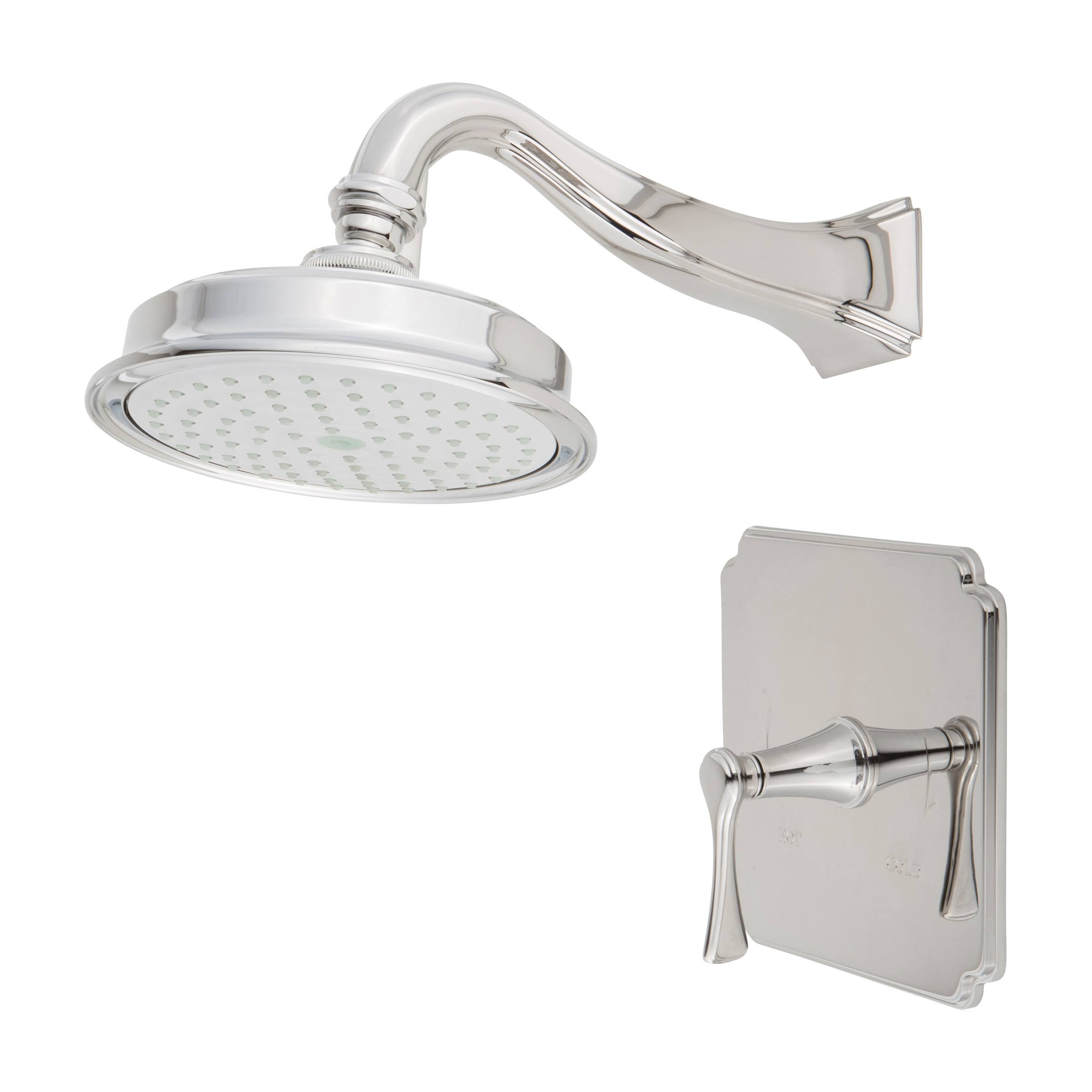 Flat Black Balanced Pressure Shower Trim Set F7518