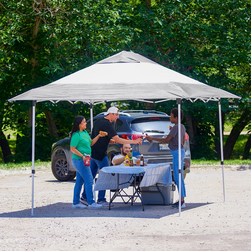 14x10Ft Instant Shade Canopy with Leg Weight Plates, Set of 4 G146