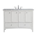 White Single Bathroom Vanity Set X628