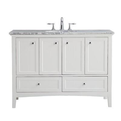 White Single Bathroom Vanity Set X628