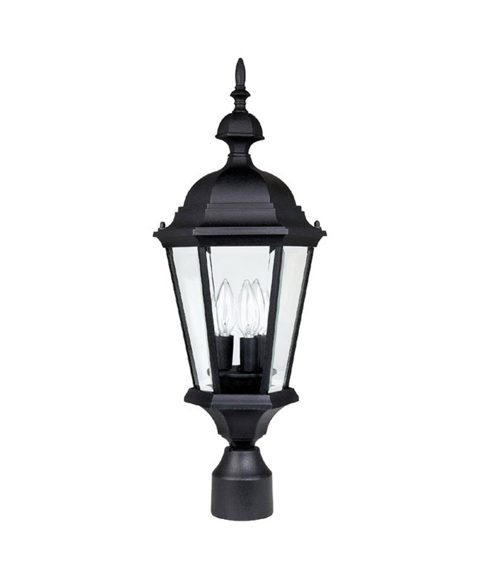 Black Outdoor Post Lantern R398528