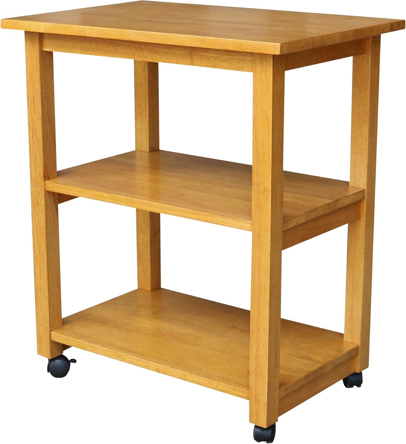 Black/Natural Microwave Cart T826661