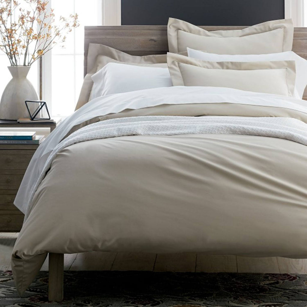 Full Supima Cotton Sateen Fitted Sheet in Silver Gray N413243