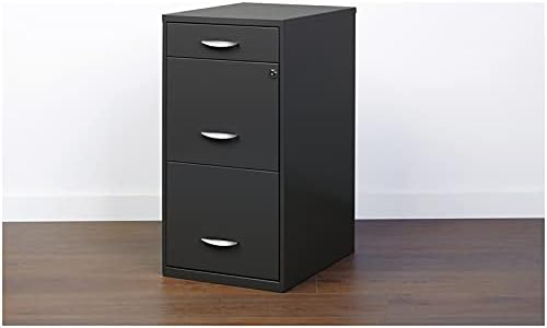 18 inch 3 Drawer Metal File Cabinet Charcoal J421186