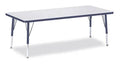Gray Navy Rectangle Activity Table W41551