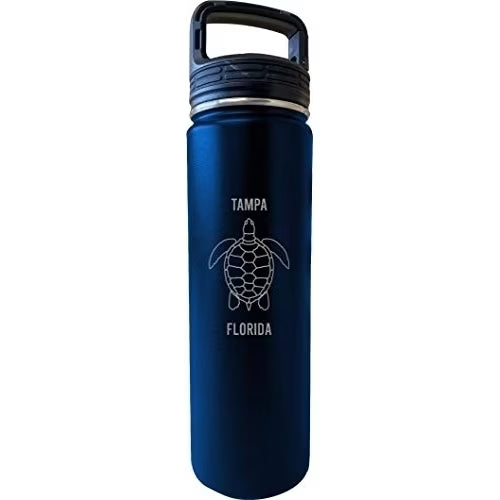32 Oz Navy Insulated Double Wall Stainless Steel Water Bottle Tumbler I57405