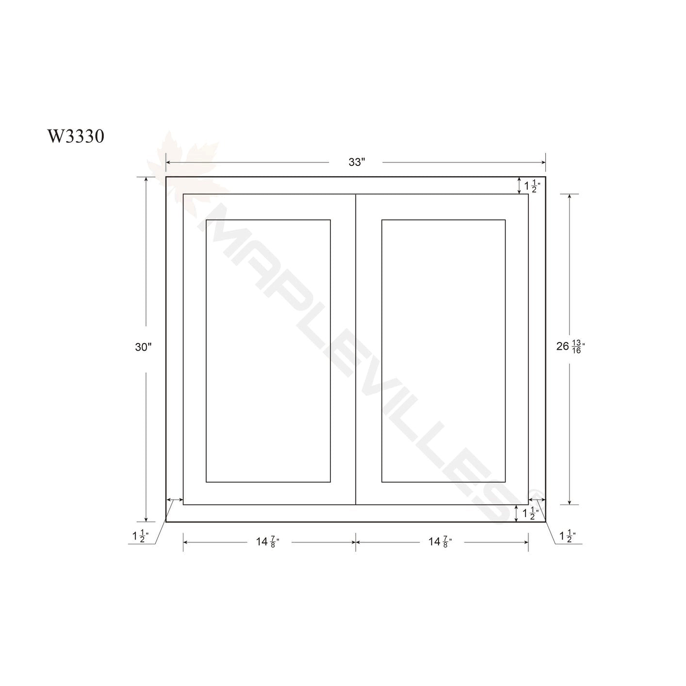 Double Door Cabinetry N693