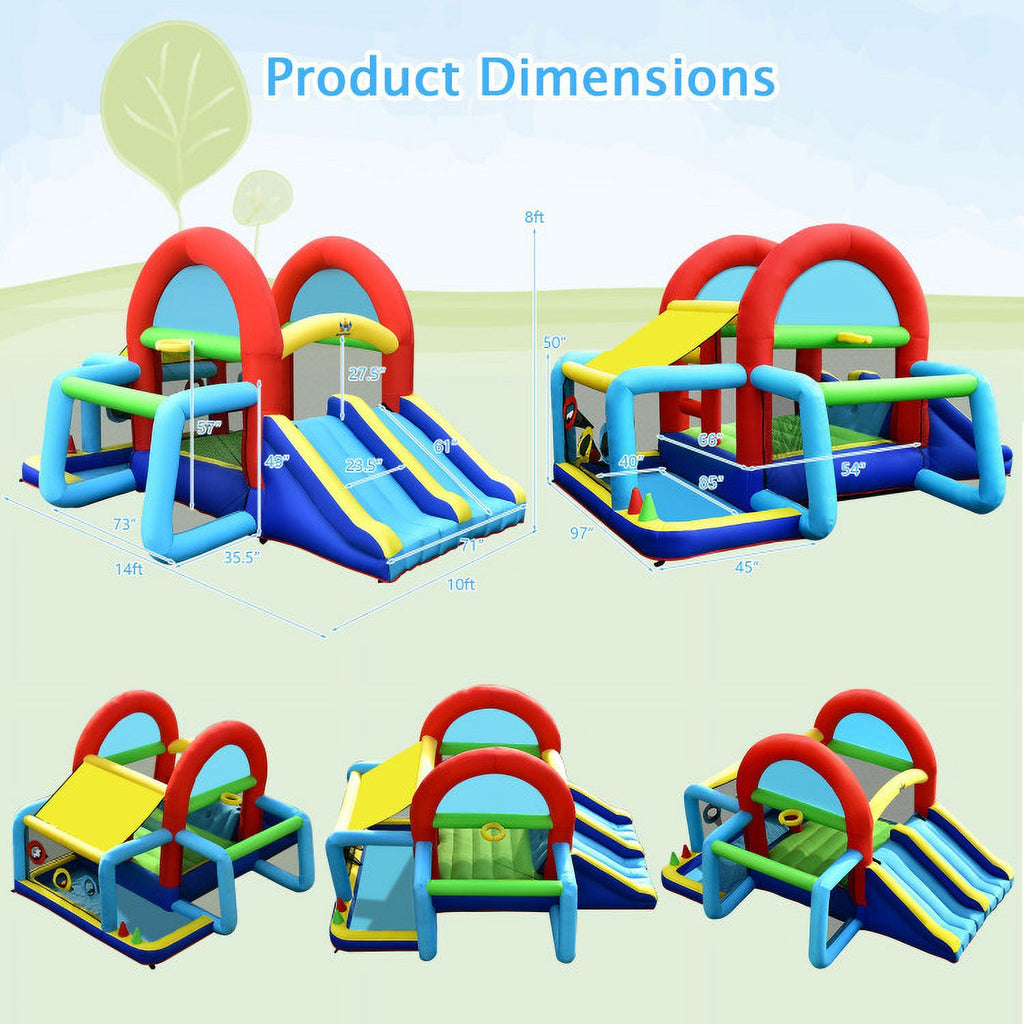 Inflatable Bounce House with Dual Slides R3704
