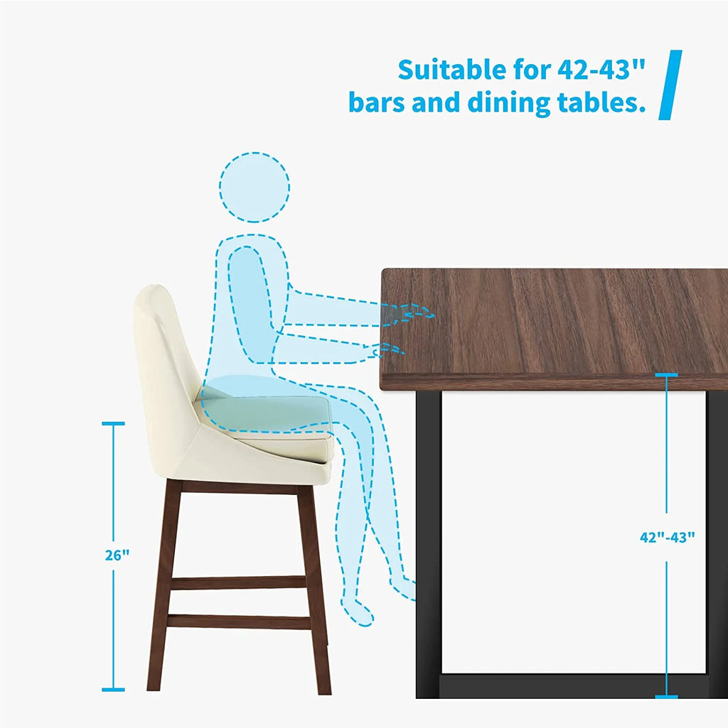 Set of 4 Faux Leather Counter Height Bar Stools with Backs X80294