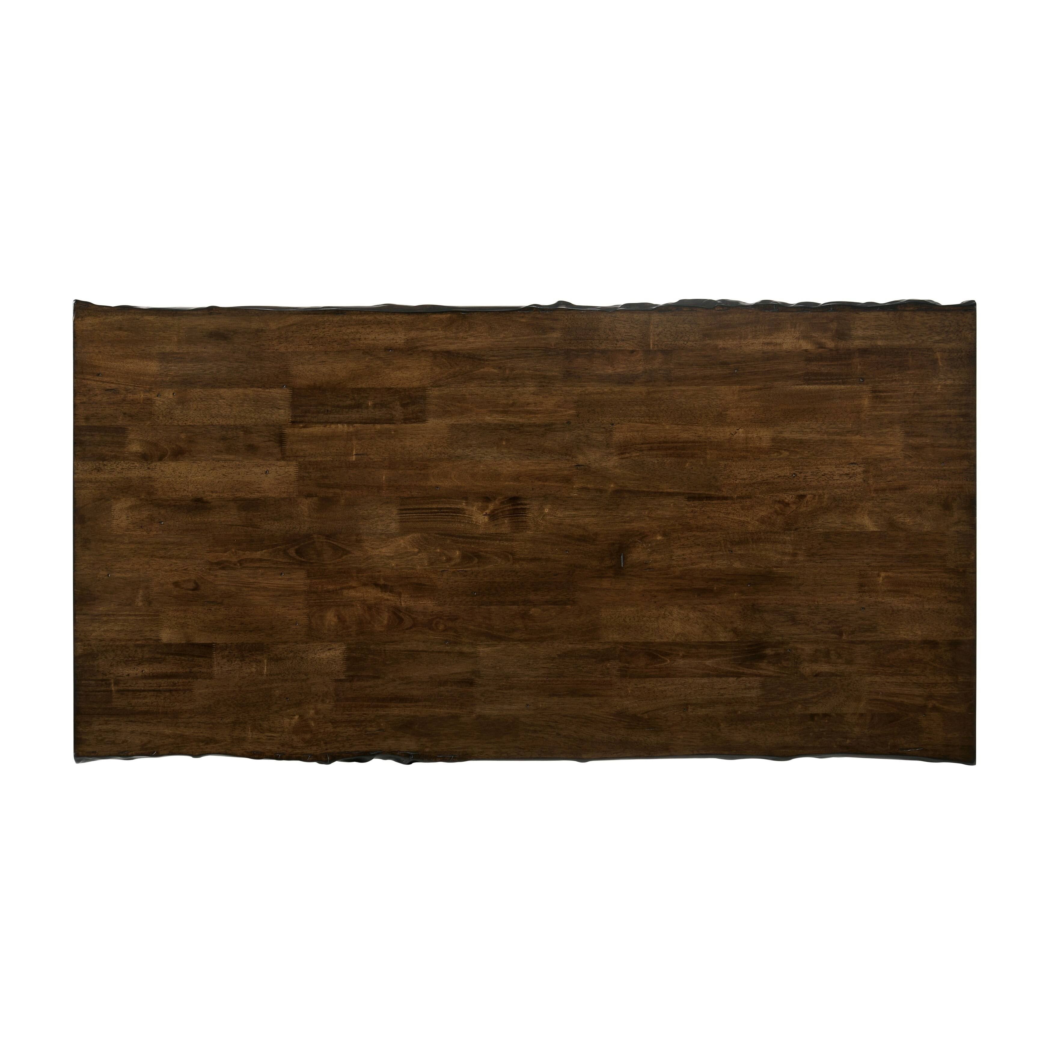 Rustic Walnut Live Edge 70-in Dining Table I112371